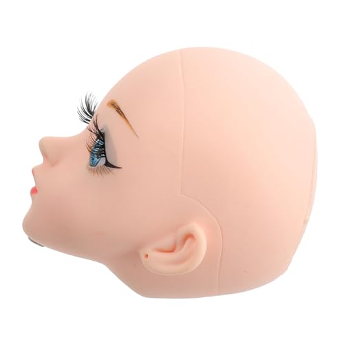 LIGHTAOTAO Kleiner Vinyl Puppenkopf für DIY Puppen Realistisches Gesicht mit Blauen Augen Detailreiches Handwerksmaterial für Puppenbau und Kreative Bastelprojekte von LIGHTAOTAO