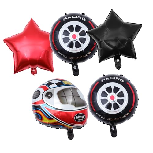 LIGHTAOTAO Racing Car Folienballons Set Helm Reifen Teilig Aluminiumfolie Party Deko Jungen Geburtstag Rennauto Themen Partyzubehör Wiederverwendbar Leicht Aufblasbar LIGHTAOTAO Racing Car Folienballons Set Helm Reifen Teilig Aluminiumfolie Party Deko Jungen Geburtstag Rennauto Themen Partyzubehör Wiederverwendbar Leicht Aufblasbar von LIGHTAOTAO