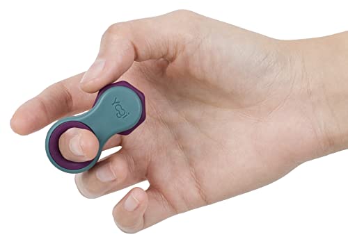 LIGHTBULB IDEAS Yogi Zappelspielzeug, Fidget Spinner für Erwachsene, Artikel zur Angstlinderung, perfekt für ADHD, ADD und Autismus, für Kinder und Erwachsene mit fünf Ringgrößen(Aurora-Design) von LIGHTBULB IDEAS