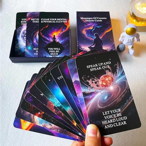 LIGHTOF JUSTICE Höhere Selbstnachrichten Oracle Deck, Kosmische Orakelkarten, Spirit Oracle Cards Deck helfen Ihnen, Ihr bestes Leben zu schaffen, während Sie auf Ihre Ziele hinarbeiten LIGHTOF JUSTICE Höhere Selbstnachrichten Oracle Deck, Kosmische Orakelkarten, Spirit Oracle Cards Deck helfen Ihnen, Ihr bestes Leben zu schaffen, während Sie auf Ihre Ziele hinarbeiten von LIGHTOF JUSTICE