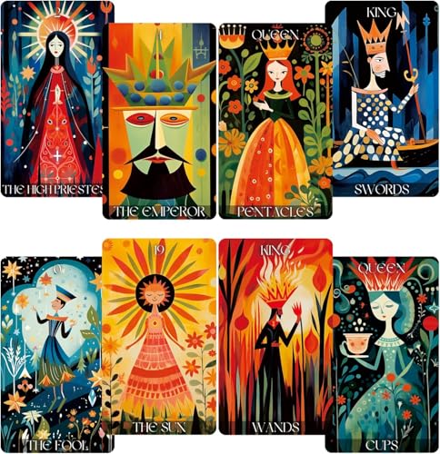 Wonderland Tarot-Deck, Tarotkarten für Anfänger, Wahrsagerkarten von LIGHTOF JUSTICE