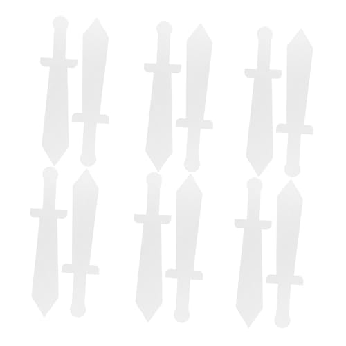 LIGIGWASH 12-teiliges DIY-Ritter-spielset, Blanke Schwerter Aus Pappe, Zum Bemalen Ihres Eigenen Ritterschwerts, Als, Zum Basteln, Spielen, Burgaktivitäten, Weiß LIGIGWASH 12-teiliges DIY-Ritter-spielset, Blanke Schwerter Aus Pappe, Zum Bemalen Ihres Eigenen Ritterschwerts, Als, Zum Basteln, Spielen, Burgaktivitäten, Weiß von LIGIGWASH