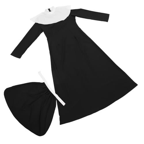 LIGIGWASH 1Satz Nonnenkostüm für Frauen Übergröße Cosplay Outfit für Halloween Leicht für Partys Foto Requisite Steigert die Festivalatmosphäre LIGIGWASH 1Satz Nonnenkostüm für Frauen Übergröße Cosplay Outfit für Halloween Leicht für Partys Foto Requisite Steigert die Festivalatmosphäre von LIGIGWASH