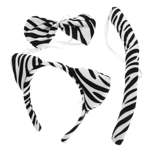 LIGIGWASH 2 Sätze Zebra Tierkostüm Haarreifen mit Ohren Schleife und Verstellbar Stilvolles Cosplay Partyzubehör für Mädchen und Erwachsene für Karneval und Fotorequisiten LIGIGWASH 2 Sätze Zebra Tierkostüm Haarreifen mit Ohren Schleife und Verstellbar Stilvolles Cosplay Partyzubehör für Mädchen und Erwachsene für Karneval und Fotorequisiten von LIGIGWASH