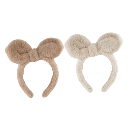 LIGIGWASH 2 Stück Hasenohren Haarband Teiliges Kuscheliges Dekoratives Stirnband für Cosplay Partys und Alltag Bequemes Langlebiges Accessoire in Khaki und Cremeweiß LIGIGWASH 2 Stück Hasenohren Haarband Teiliges Kuscheliges Dekoratives Stirnband für Cosplay Partys und Alltag Bequemes Langlebiges Accessoire in Khaki und Cremeweiß von LIGIGWASH