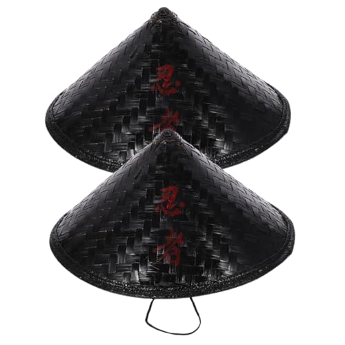 LIGIGWASH 2 Stück Ninja Hut Handgefertigter Leichter Bambus Reishut Atmungsaktiv und Komfortabel Stilvoller Cosplay Kopfschmuck für Party Bühne Halloween und Kostümveranstaltungen LIGIGWASH 2 Stück Ninja Hut Handgefertigter Leichter Bambus Reishut Atmungsaktiv und Komfortabel Stilvoller Cosplay Kopfschmuck für Party Bühne Halloween und Kostümveranstaltungen von LIGIGWASH