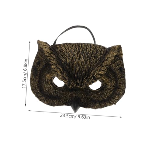 LIGIGWASH 2 Stück Owl Masquerade Masken PU Schaum Leichte Halloween Masken für Damen und Herren Hautfreundliche für Kostümpartys von LIGIGWASH