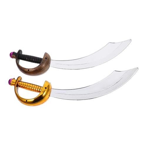 LIGIGWASH 2 Stück Piratenkostüm Schwerter Für Kinder Gebogenes Requisiten Für Halloween Cosplay Partydekorationen Und Vorgetäuschtes Spielspielzeug Für Jungen Und Mädchen LIGIGWASH 2 Stück Piratenkostüm Schwerter Für Kinder Gebogenes Requisiten Für Halloween Cosplay Partydekorationen Und Vorgetäuschtes Spielspielzeug Für Jungen Und Mädchen von LIGIGWASH