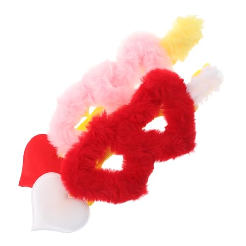 LIGIGWASH 2 Stück Plüsch Herzförmige Sonnenbrillen Verspielte Partybrillen für Valentinstag Junggesellinnenabschied Hochzeit Kostümzubehör und Themenfeiern von LIGIGWASH