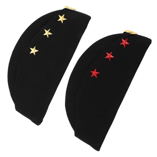 LIGIGWASH 2 Stück Sailor Dance Bootsmütze Russische Marinekappe mit Weizenähren Stabile Form Atmungsaktiv Komfortabel für Karneval Halloween Bühnenauftritte Yacht und Stewardess Kostüm LIGIGWASH 2 Stück Sailor Dance Bootsmütze Russische Marinekappe mit Weizenähren Stabile Form Atmungsaktiv Komfortabel für Karneval Halloween Bühnenauftritte Yacht und Stewardess Kostüm von LIGIGWASH