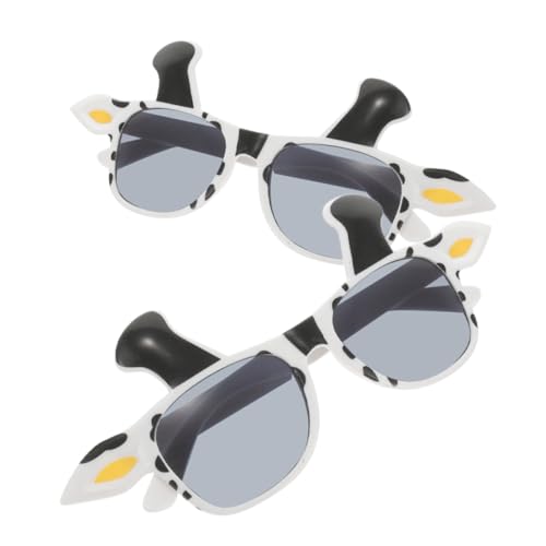 LIGIGWASH 2Stücke Lustige Kuhbrille Witzige Kostümbrille für Partys Kreative Foto Requisiten für Karneval Cosplay Bequemes Tragegefühl für Unvergessliche von LIGIGWASH