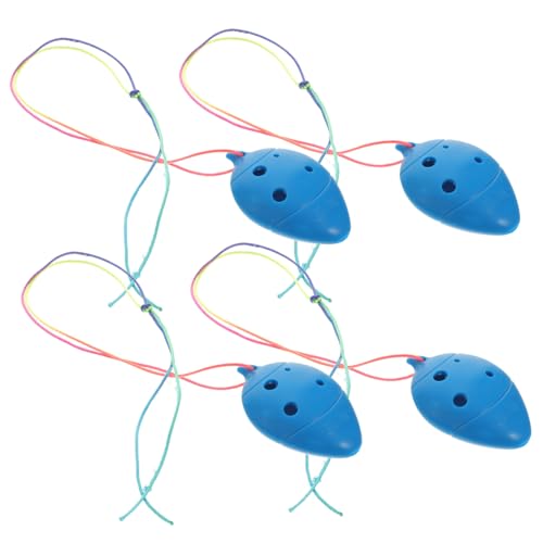 LIGIGWASH 4 Stück Kunststoff für Anfänger Mini Blasinstrument Anfängerfreundlich Tragbar Sicheres Material als Zufällige Farbe Zufällige Farbe von LIGIGWASH