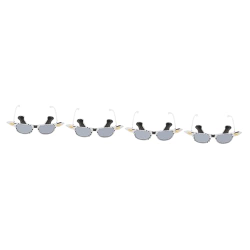 LIGIGWASH 4 Stück Lustige Kuhbrille für Partys Schwarze und Weiße Sonnenbrille für Cow Cosplay Witziges Accessoire für Geburtstagsfeiern Karneval und Fotoshootings Komfortable für Erwachsene LIGIGWASH 4 Stück Lustige Kuhbrille für Partys Schwarze und Weiße Sonnenbrille für Cow Cosplay Witziges Accessoire für Geburtstagsfeiern Karneval und Fotoshootings Komfortable für Erwachsene von LIGIGWASH