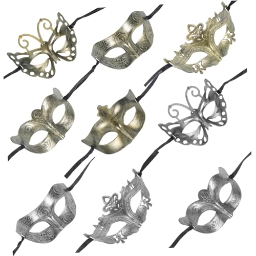 LIGIGWASH 40 Stück Maskerade Maske für Karneval und Kostümparty Vintage Designs für Damen und Mädchen für Halloween Maskenball und Festivals von LIGIGWASH