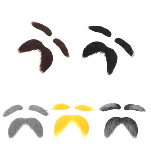 LIGIGWASH 5 Sets Halloween Requisiten Für Falsche Bärte Und Alte Männer Falsche Augenbrauen Schnurrhaare Realistischer Opa Augenbrauen Verkleidungsrequisite Für LIGIGWASH 5 Sets Halloween Requisiten Für Falsche Bärte Und Alte Männer Falsche Augenbrauen Schnurrhaare Realistischer Opa Augenbrauen Verkleidungsrequisite Für von LIGIGWASH