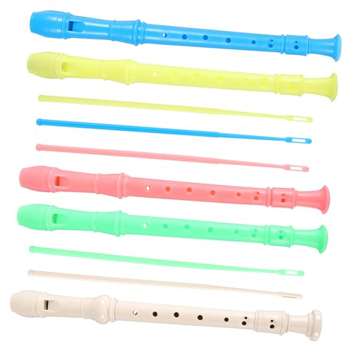 LIGIGWASH 5 Stück Teiliges Abs Recorder Bunte Sopranblockflöten Leicht Langlebig Fördert Musikalische Früherziehung für Anfänger und Spielerisches Lernen von LIGIGWASH