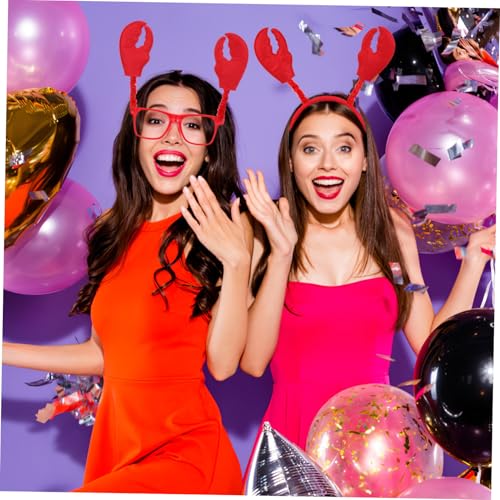 LIGIGWASH 6 Sätze Teiliges Krabben kostümset mit Haarschmuck und Brillen Lustige Halloween kopfbedeckung Party cosplay Zubehör für Erwachsene für Festdekoration und Fotospaß LIGIGWASH 6 Sätze Teiliges Krabben kostümset mit Haarschmuck und Brillen Lustige Halloween kopfbedeckung Party cosplay Zubehör für Erwachsene für Festdekoration und Fotospaß von LIGIGWASH