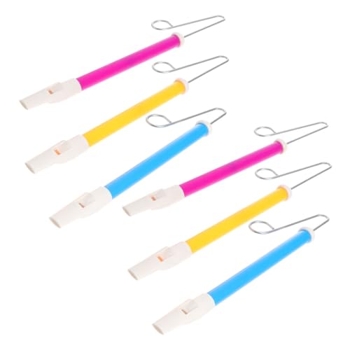 LIGIGWASH 6 Stück Du Slide Whistle Musical Toy Tragbar Slide Whistle Musikinstrument Spielzeugpfeife Interessante Instrumente Kleine Pfeife Pfeifendes Hornspielzeug Plastik von LIGIGWASH