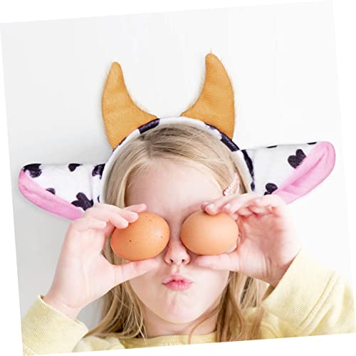 LIGIGWASH Animal Cosplay Erwachsene Kuh Kostüm mit Stirnband Fliege Handschuhen und Cartoon Tier Verkleidung für Festivals Halloween Geburtstage und Kostümpartys von LIGIGWASH