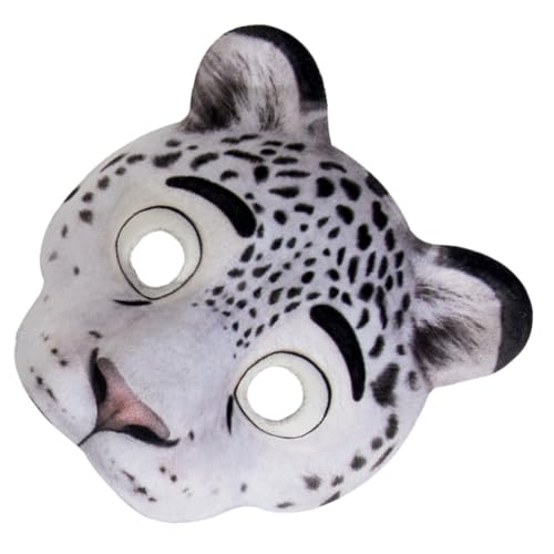 LIGIGWASH Animal Mask Leopard Halbgesichtsmaske Leichtes EVA Cosplay Kostüm Zubehör Mit Elastischem Band Für Karneval Halloween Maskenparty von LIGIGWASH
