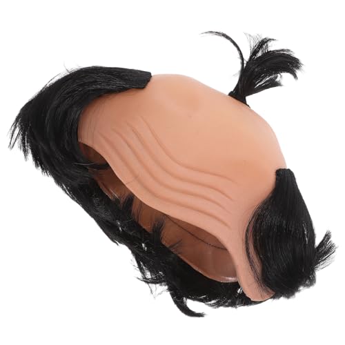 LIGIGWASH Bald Perücke Samurai Cosplay für Kostümpartys Witzige Glatzen Haarpracht Langlebig und für Halloween und Rollenspiele von LIGIGWASH