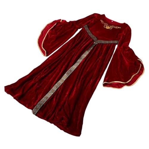 LIGIGWASH Ballkleid für langärmliges Kleid für Mädchen mittelalterliches Kleid Mittelalterkostüm für Satin LIGIGWASH Ballkleid für langärmliges Kleid für Mädchen mittelalterliches Kleid Mittelalterkostüm für Satin von LIGIGWASH