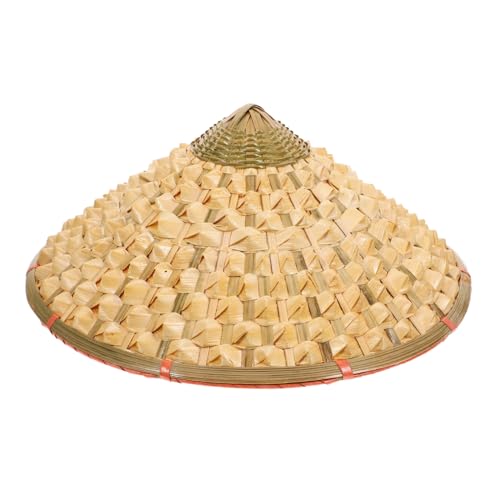 LIGIGWASH Bambus Strohhut Traditioneller Chinesischer Orient Hut Atmungsaktiv Leicht Verstellbar Dekorativer Bühnenhut Für Erwachsene Cosplay Party LIGIGWASH Bambus Strohhut Traditioneller Chinesischer Orient Hut Atmungsaktiv Leicht Verstellbar Dekorativer Bühnenhut Für Erwachsene Cosplay Party von LIGIGWASH