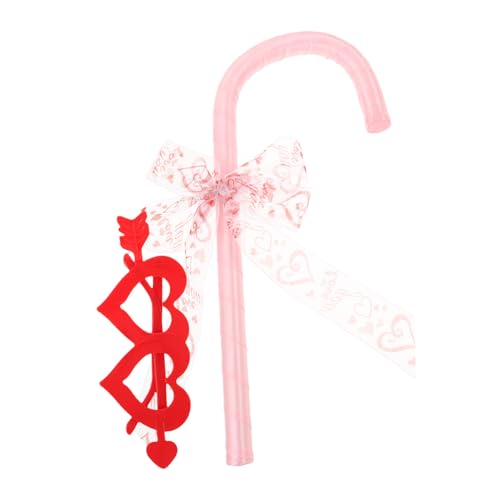 LIGIGWASH Bowknot Cane Role Play Costume Props mit Herzförmiger Brille Halloween und Valentinstag Party Cosplay Accessoires Langlebig Leicht Auffälliges Design Einheitsgröße LIGIGWASH Bowknot Cane Role Play Costume Props mit Herzförmiger Brille Halloween und Valentinstag Party Cosplay Accessoires Langlebig Leicht Auffälliges Design Einheitsgröße von LIGIGWASH