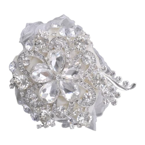 LIGIGWASH Brautjungfern Armband Corsage mit Perlen und Kristallen Elastisches Tragbares Hochzeitsarmband für Brautparty Abschlussball und Festliche Anlässe von LIGIGWASH