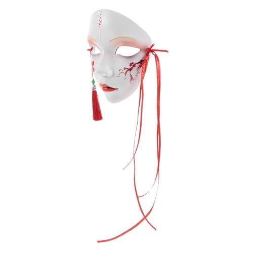 LIGIGWASH Chinesische Maske für Erwachsene Handbemalte Vollgesichtsmaske für Halloween und Kostümpartys Traditioneller Stil für Maskerade und Dekoration LIGIGWASH Chinesische Maske für Erwachsene Handbemalte Vollgesichtsmaske für Halloween und Kostümpartys Traditioneller Stil für Maskerade und Dekoration von LIGIGWASH