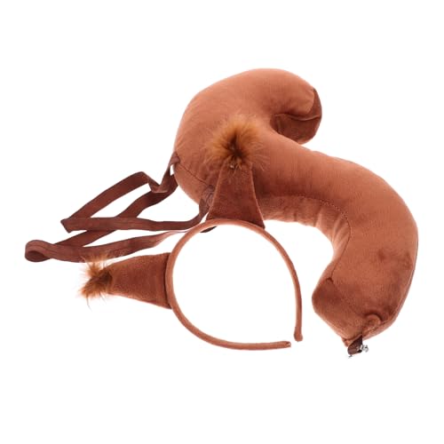 LIGIGWASH Eichhörnchen Kostüm Zubehör Set Teiliges Haarband mit Ohren und für Tier Cosplay für Karneval Halloween und Partys Weicher und Bequemer Tragekomfort von LIGIGWASH