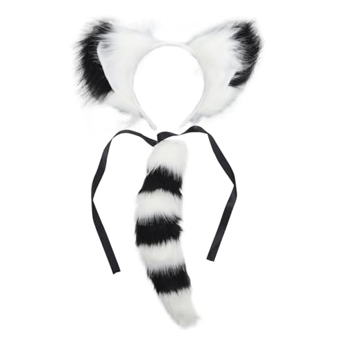 LIGIGWASH Fuchsohren Haarband und Fuchsschwanz Flauschiges Party Cosplay Kopfstück Niedliches Kostüm Zubehör für Geburtstagsfeiern und Festlichkeiten Geeignet für Damen und Mädchen LIGIGWASH Fuchsohren Haarband und Fuchsschwanz Flauschiges Party Cosplay Kopfstück Niedliches Kostüm Zubehör für Geburtstagsfeiern und Festlichkeiten Geeignet für Damen und Mädchen von LIGIGWASH