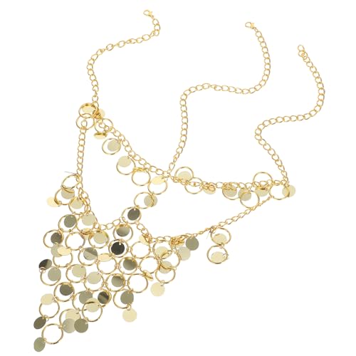 LIGIGWASH Goldene Gesichtskette mit Münzvorhang und Quasten Leichte Bauchtanz maske für Karneval Halloween Cosplay und Party accessoires für Frauen LIGIGWASH Goldene Gesichtskette mit Münzvorhang und Quasten Leichte Bauchtanz maske für Karneval Halloween Cosplay und Party accessoires für Frauen von LIGIGWASH