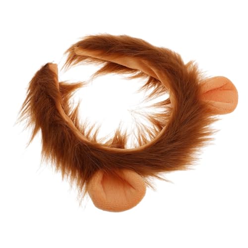 LIGIGWASH Haarreifen Leichtem Material Bequemes Tierohren Stirnband für Faschingskostüme Kindergarten Aufführungen und Halloween Partys Niedliches Löwenkopf Accessoire für Mädchen von LIGIGWASH