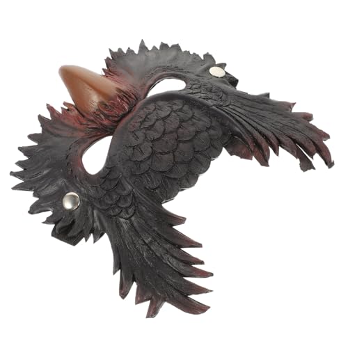 LIGIGWASH Halbgesichts Maske Katzenkopf Eule Cosplay Maske Halloween Tiermaske mit Verstellbarem Band für Damen und Herren Party Kostüm Zubehör Zufällige Farbe von LIGIGWASH