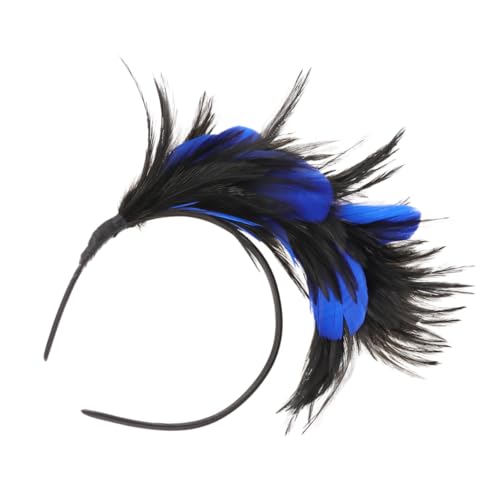 LIGIGWASH Halloween Haarreif Flaum Kopfstück Komfortabel Kostüm Accessoire Damen Party Stirnband Schwarz Blau LIGIGWASH Halloween Haarreif Flaum Kopfstück Komfortabel Kostüm Accessoire Damen Party Stirnband Schwarz Blau von LIGIGWASH