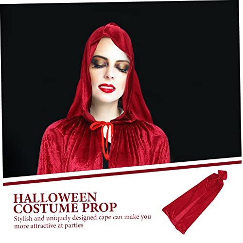 LIGIGWASH Halloween Umhang für Damen Hochwertiger Waschbarer und Wiederverwendbarer Hexen Cape Weinrot für Kostümpartys und Fotoshootings LIGIGWASH Halloween Umhang für Damen Hochwertiger Waschbarer und Wiederverwendbarer Hexen Cape Weinrot für Kostümpartys und Fotoshootings von LIGIGWASH