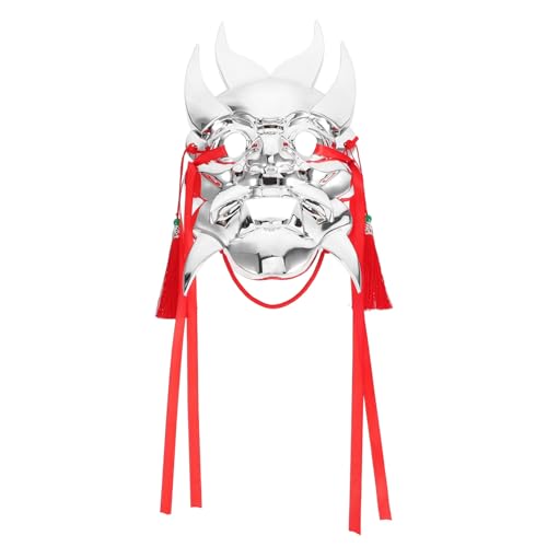 LIGIGWASH Handbemalte Traditionelle Chinesische Opernmaske Langlebige Atmungsaktive Samurai Halbgesichtsmaske Kunststoff Leichter Komfort für Halloween Maskenball Karneval und Cosplay LIGIGWASH Handbemalte Traditionelle Chinesische Opernmaske Langlebige Atmungsaktive Samurai Halbgesichtsmaske Kunststoff Leichter Komfort für Halloween Maskenball Karneval und Cosplay von LIGIGWASH