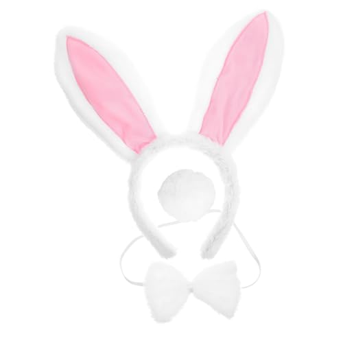 LIGIGWASH Hasenohren Haarreif Set Kaninchen Kostüm Zubehör mit Schleife und für Osterparty Karneval Cosplay Erwachsene LIGIGWASH Hasenohren Haarreif Set Kaninchen Kostüm Zubehör mit Schleife und für Osterparty Karneval Cosplay Erwachsene von LIGIGWASH