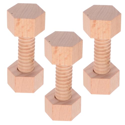LIGIGWASH Holzschrauben Teilig für Kleinkinder Robustes Konstruktionsspielzeug Feinmotorik Hand Auge Koordination und Räumlichen Vorstellungskraft Sicheres Holzspielzeug für Jungen und von LIGIGWASH