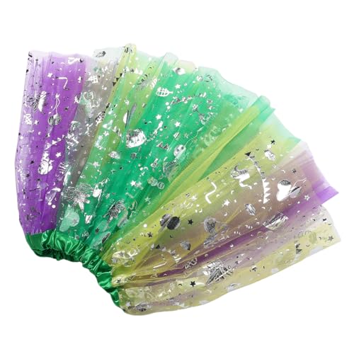 LIGIGWASH Karneval Paillettenkleid Röcke Dehnbarer Paillettenrock Karnevalskostüme Für Damen Paillettenrock Für Damen Pailletten Tüllrock Karnevalskleid Festival Outfits Kostümrock von LIGIGWASH