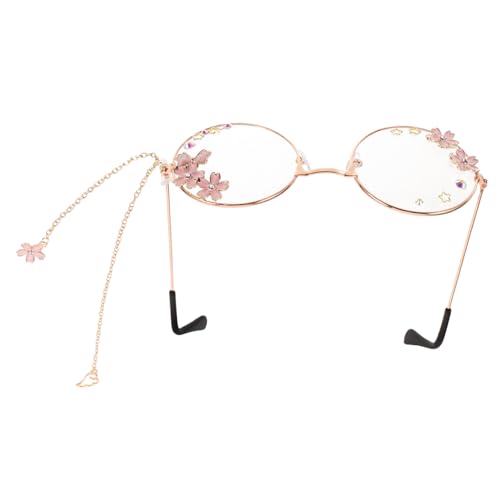 LIGIGWASH Kawaii Cosplay Brille mit Kirschblüten Flügel Anhänger Leichtes Lolita Accessoire für Frauen Teenager Robustes Material für Party Festival Alltag Modisches Cosplay Eyewear LIGIGWASH Kawaii Cosplay Brille mit Kirschblüten Flügel Anhänger Leichtes Lolita Accessoire für Frauen Teenager Robustes Material für Party Festival Alltag Modisches Cosplay Eyewear von LIGIGWASH