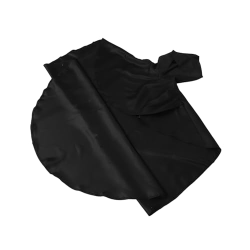 LIGIGWASH Medieval Hooded Cape Cloak für Erwachsene Schwarzer Renaissance Ritter Umhang mit Kapuze Atmungsaktives Polyester für Halloween Cosplay Mittelalterliche Kostümparty und Festivals von LIGIGWASH