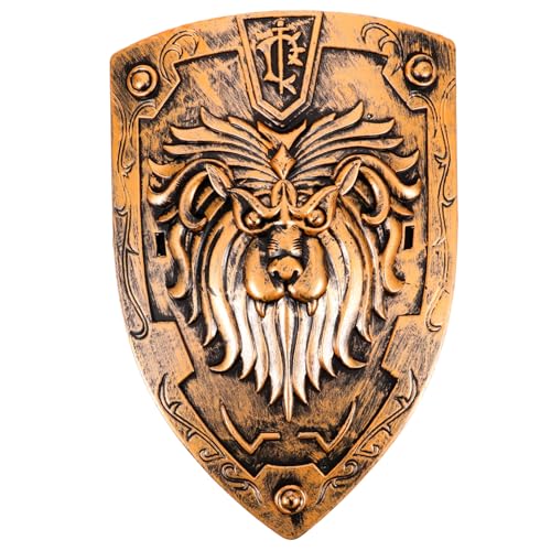 LIGIGWASH Mittelalterlicher Cosplay Schild Robustes Requisiten Langlebig Leicht für Rollenspiele Halloween Party Bühnenauftritte Geeignet LIGIGWASH Mittelalterlicher Cosplay Schild Robustes Requisiten Langlebig Leicht für Rollenspiele Halloween Party Bühnenauftritte Geeignet von LIGIGWASH