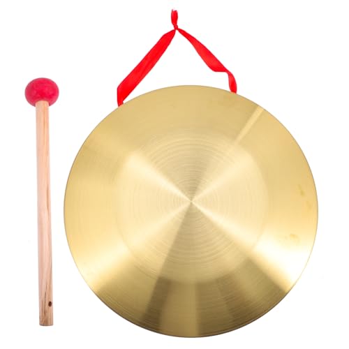 LIGIGWASH Multifunktionales Hand Gong Instrument aus Hochwertigem Material Tragbares Percussion für Partys Feste und Feierlichkeiten Hammer LIGIGWASH Multifunktionales Hand Gong Instrument aus Hochwertigem Material Tragbares Percussion für Partys Feste und Feierlichkeiten Hammer von LIGIGWASH