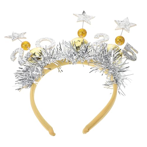 LIGIGWASH Neujahrs Party Haarband Glitzerndes Tiara Headgear für Festlichkeiten Langlebiges und Leichtes Material als Fotorequisite für Neujahrsfeiern und Festliche Anlässe LIGIGWASH Neujahrs Party Haarband Glitzerndes Tiara Headgear für Festlichkeiten Langlebiges und Leichtes Material als Fotorequisite für Neujahrsfeiern und Festliche Anlässe von LIGIGWASH