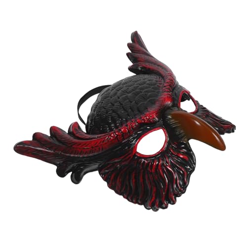 LIGIGWASH Owl Mask Rote Tierkopfmaske für Erwachsene Lustige Karneval Maske Cosplay Party Karneval Fasching Kostüm Zubehör für Frauen und Männer LIGIGWASH Owl Mask Rote Tierkopfmaske für Erwachsene Lustige Karneval Maske Cosplay Party Karneval Fasching Kostüm Zubehör für Frauen und Männer von LIGIGWASH