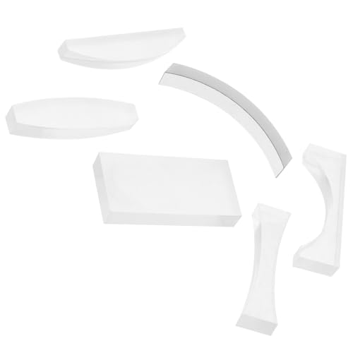 LIGIGWASH Physikalisches Optik Linsen aus Glas mit Konvexer Konkaver und Prisma Linse für Mittelschul Experimente Präzise Lichtbrechung Langlebig und Leicht zu Reinigen für den Unterricht von LIGIGWASH