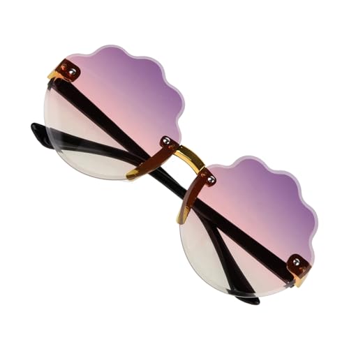 LIGIGWASH Rahmenlose Sonnenbrille mit Uv Schutz Leichte Farbverlaufene Partybrille für Jungen und Mädchen Faschingsbrille als Lustiges Accessoire und Fotorequisite von LIGIGWASH