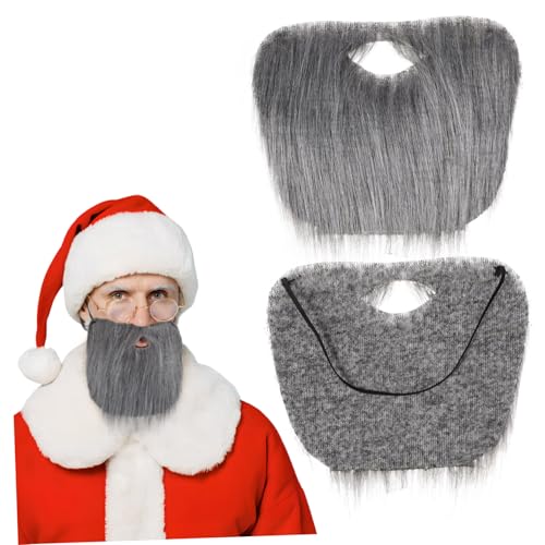 LIGIGWASH Realistischer Falscher Weihnachtsmannbart mit Verstellbarem Gurt Grauer Cosplay für Herren für Halloween Weihnachtsfeier Bühnenauftritte und Kostümfest LIGIGWASH Realistischer Falscher Weihnachtsmannbart mit Verstellbarem Gurt Grauer Cosplay für Herren für Halloween Weihnachtsfeier Bühnenauftritte und Kostümfest von LIGIGWASH